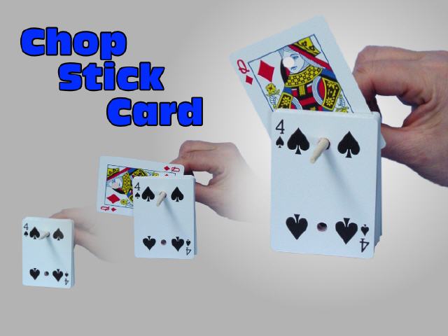 Chop Stick Card, blau
